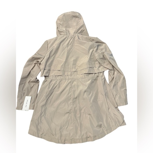 Via Spiga Water Resistant Packable Rain Coat Jacket Womens Large NWT - Picture 11 of 11
